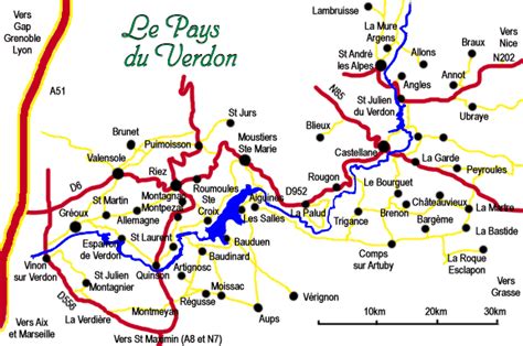 Gorges Du Verdon Map