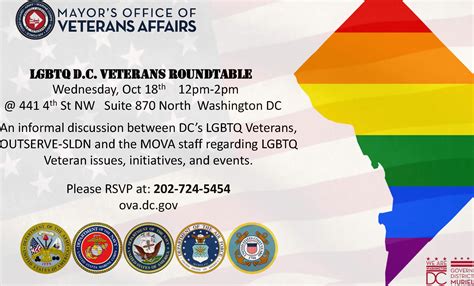 lgbtq veterans roundtable the dc center for the lgbt community