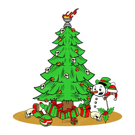 Christmas Tree Biker Style Santa Claus Christmas Tree Christmas Png And Vector With