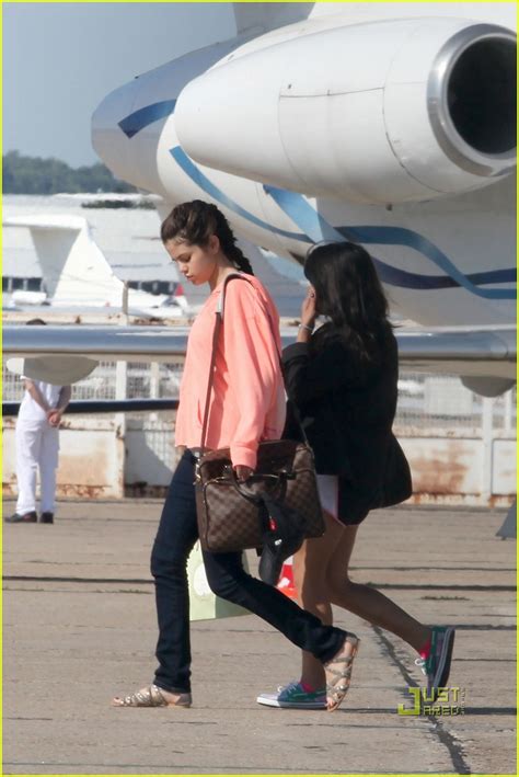 Leighton Meester And Selena Gomez Private Plane From Paris Photo