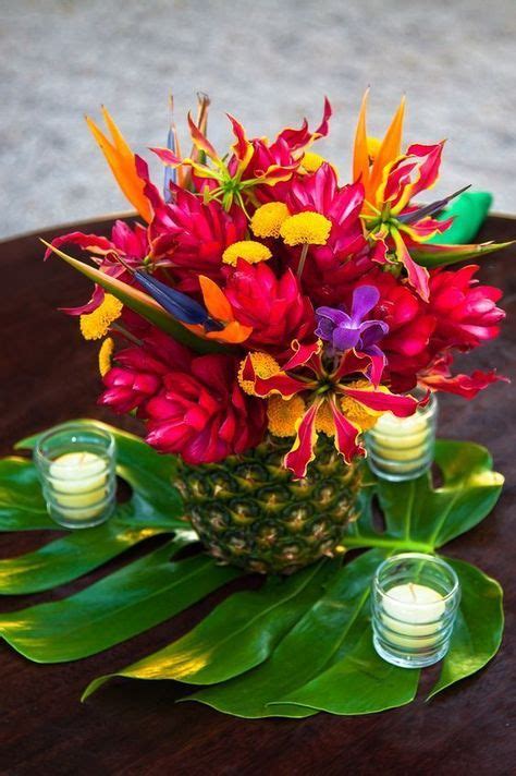 280 Hawaiian Flower Arrangements And Wedding Flowers Ideas In 2021 Flower Arrangements