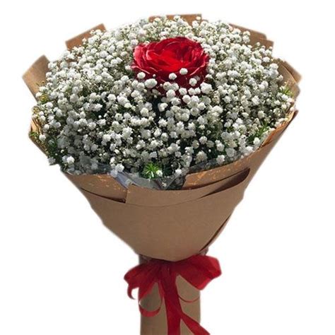 Single Red Rose Bouquet Online T And Flowers