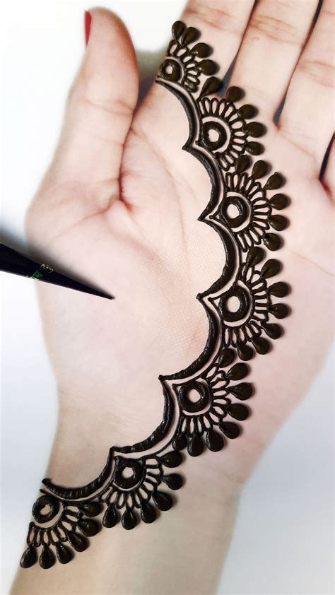 Mehendi Design Front Hand Simple And Easy Easy Front Hand Arabic