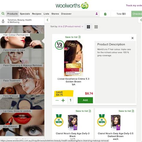 L'oreal Excellence Hair Colour - 50% off @ Woolworths - $8.74 - OzBargain