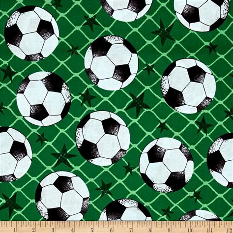 Allstars Soccer Green From Fabricdotcom From Fabri Quilt This Cotton