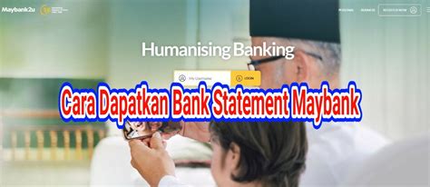 Selepas tengok penyata, baru boleh buat pengesahan ada sesiapa bank. Cara Dapatkan Bank Statement Maybank Melalui Maybank2u