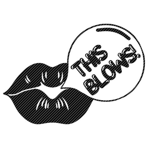 This Blows Lips Blowing Bubbles Svg  Png Clipart Design Etsy Canada