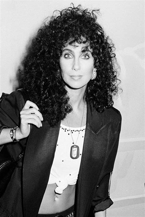 Classic Cher With Her Big Curly Hair Shop At