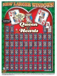 Queen of hearts board (large) 26 x 38: QUEEN OF HEARTS BOARD | Tribout's Party-Bingo-Carnival