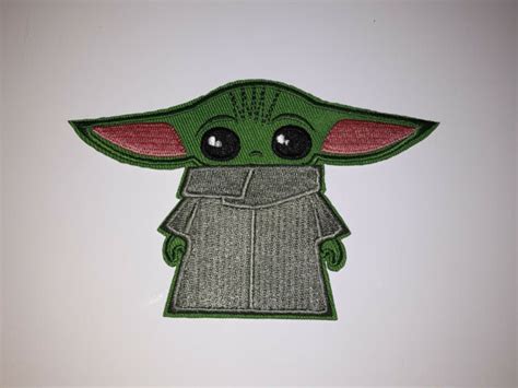Baby Yoda Patch Embroidered Iron On Star Wars The Child 55 X 3