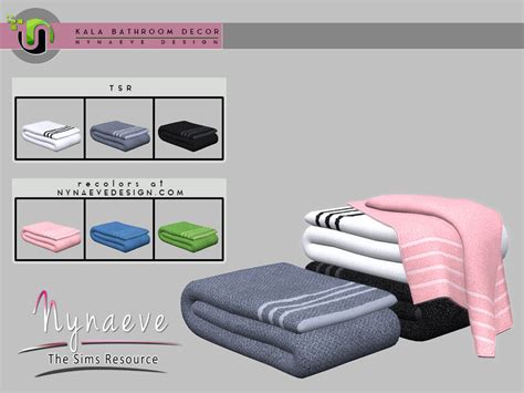 The Sims Resource Kala Bathroom Towel V2