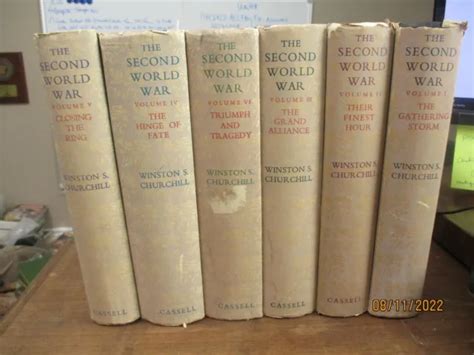SIX VOLUME SET The Second World War By Winston Churchill First English