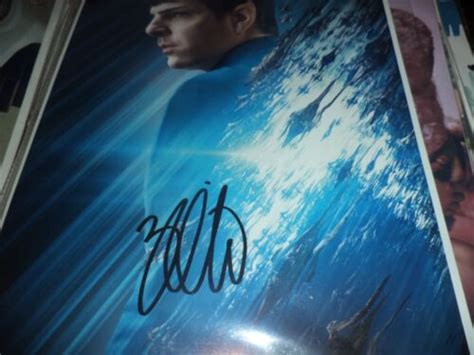 Star Trek Movie Zachary Quinto Spock Signed 8x10 Color Photo Ebay