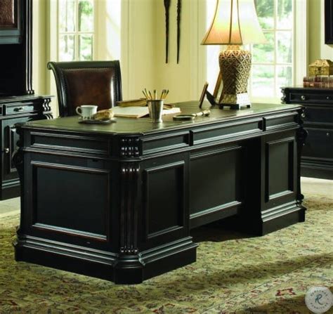Telluride Black Executive Desk From Hooker Coleman Furniture
