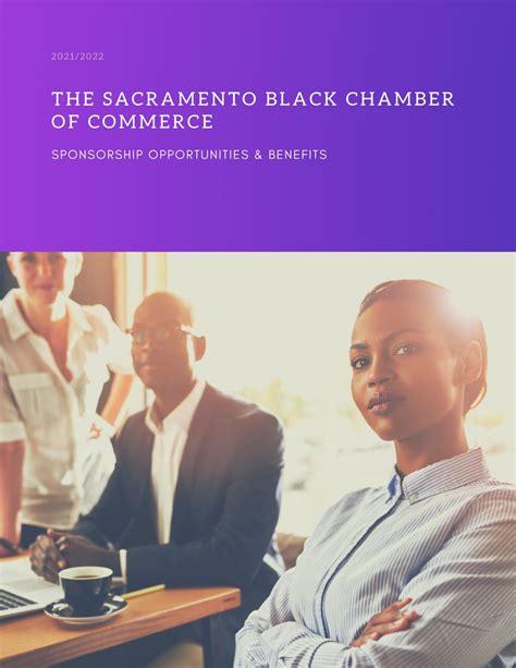 Sacramento Black Chamber Of Commerce Sponsorship Package By