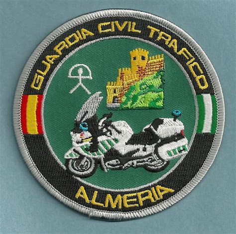 Spain Guardia Civil Trafico Almeria Police Motorcycle Patch