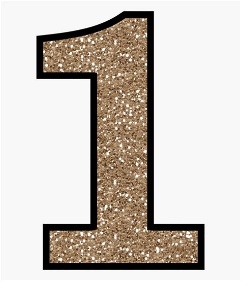 Printable Glitter Numbers Hd Png Download Kindpng