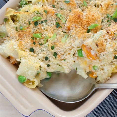 As i said there are many recipes out there, i think that the cheese add a lot of flavor, this dish is crunchy and creamy , i think that is why everyone loves it, try it out you wont regret it. Recipe: Spring Root Vegetable Casserole with English Peas & Egg Noodles - Blue Apron