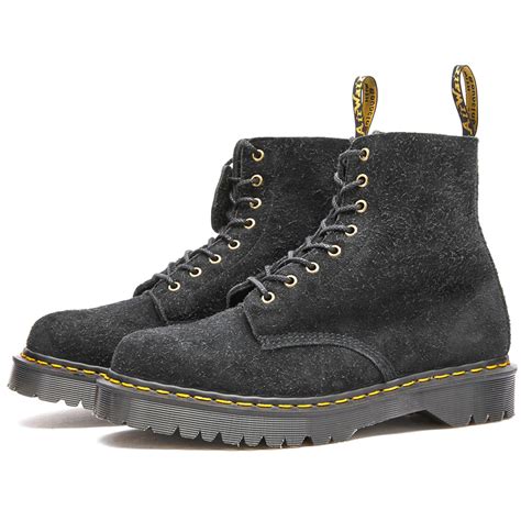 Dr Martens 1460 Pascal Bex 8 Eye Boot Black Tufted Suede End