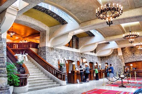 What A Grand Lobby Fairmont Banff Spring Hotel Alberta Canada
