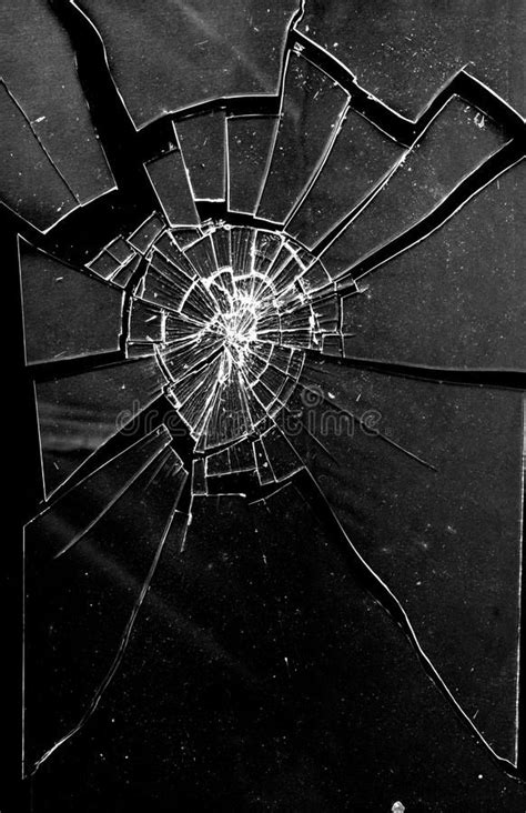 Broken Shattered Glass Wallpaper Background Stock Photo Image Of