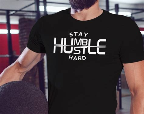 Stay Humble Hustle Hard Tshirt Mens Workout Shirt Mens Gym Shirt