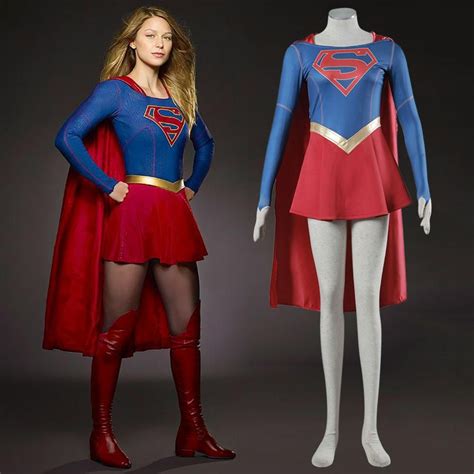 Supergirl Costume Superwoman Costume Supergirl Kara Danvers Cosplay With Cape Supergirl