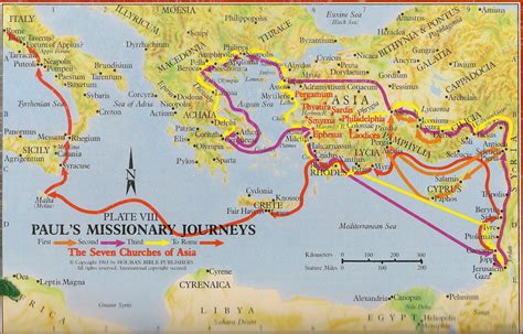 Copy Of Pauls Missionary Journeys