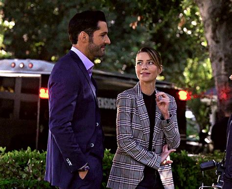 Lucifer toys with a murder victim while chloe and maze investigate the death. softdeckerstars | Tumblr