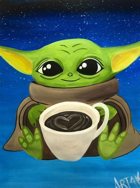 Aprende Como Dibujar Y Pintar A Baby Yoda Paso A Paso Art4kids