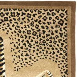 Safavieh Handmade Safari Tiger Print Wool Rug 4 X 6 Free Shipping