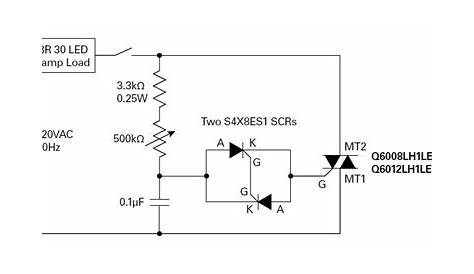 light dimmer circuit diagram using scr