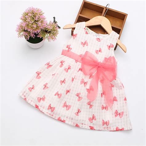 2016 Super Deal Summer Cotton Baby Dress Princess Dress Puff Sleeveless