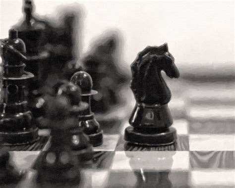 Wallpaper Knight Nikon Chess Bw Stilllife Recreation Black And