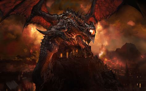 25 Best Epic Dragon Art Picture Gallery World Of Warcraft Wallpaper