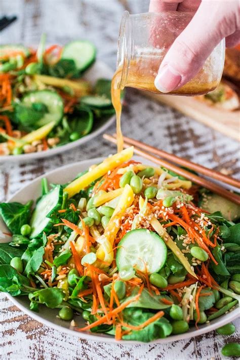 Asian Salad With Sesame Ginger Vinaigrette Olivias Cuisine