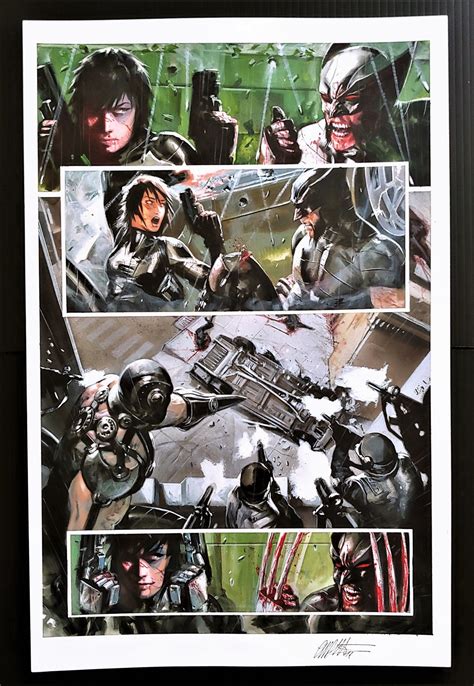 X Force Sex And Violence Graphic Novel Page Original Painted Art