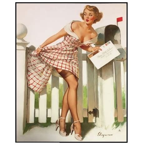 Framed Poster Miss Sylvania S Mishap Vintage Style Elvgren Pin Up Girl Poster 16x20