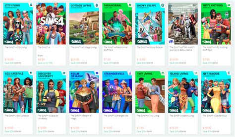 Origin Sale Save Up To 75 On Select Sims 4 Titles Simsvip
