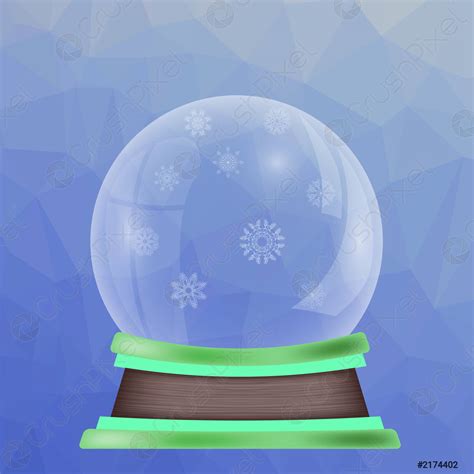 Empty Snow Globe Stock Vector Crushpixel