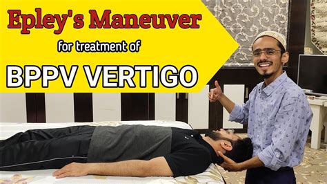 Epley Maneuver For Vertigo At Home Bppv Treatment Vertigo Treatment