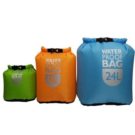 Waterproof Dry Bag Fully Submersible 3pk Ultra Lightweight Airtight Waterproof Bags 6l 12l