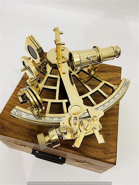 active industries nautical brass navigation sextant real sextant vintage antique