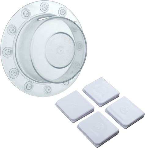 Buy Slipx Solutions Clear Bottomless Bath Overflow Drain Cover And White Shower Splash Clips
