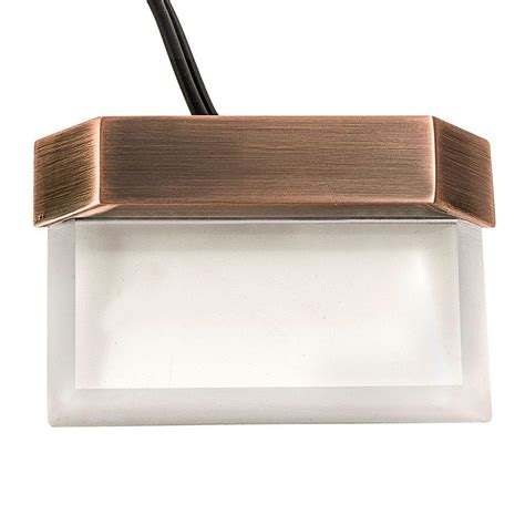 Hampton Bay Low Voltage Antique Brass Outdoor Integrated Led Plastic