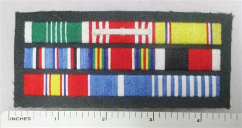 Original Ww2 Korean War Vintage Us Army Medal Ribbon Bar Asian