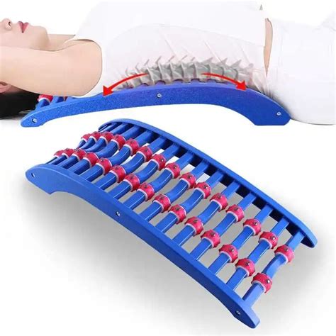 Lll Back Spine Lumbar Multi Magnetic Roller Massager Strtcher Stretch Mate Support Spine