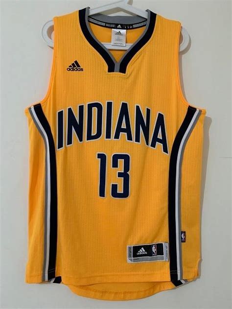 Indiana Pacers Away Jersey Yellow S Size G13 運動產品 運動衫 Carousell