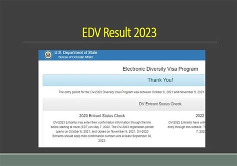 Link Edv Result 2023 Electronic Diversity
