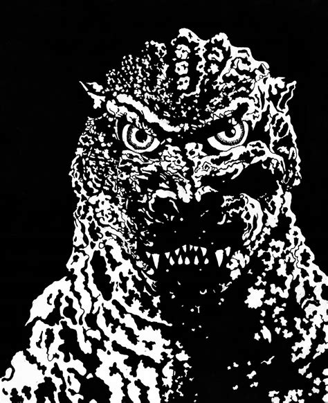 Robert Monsarrats Art Blog Godzilla Face